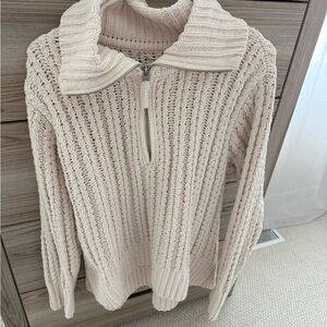 Aerie Cream Cable Knit Women's Sweater